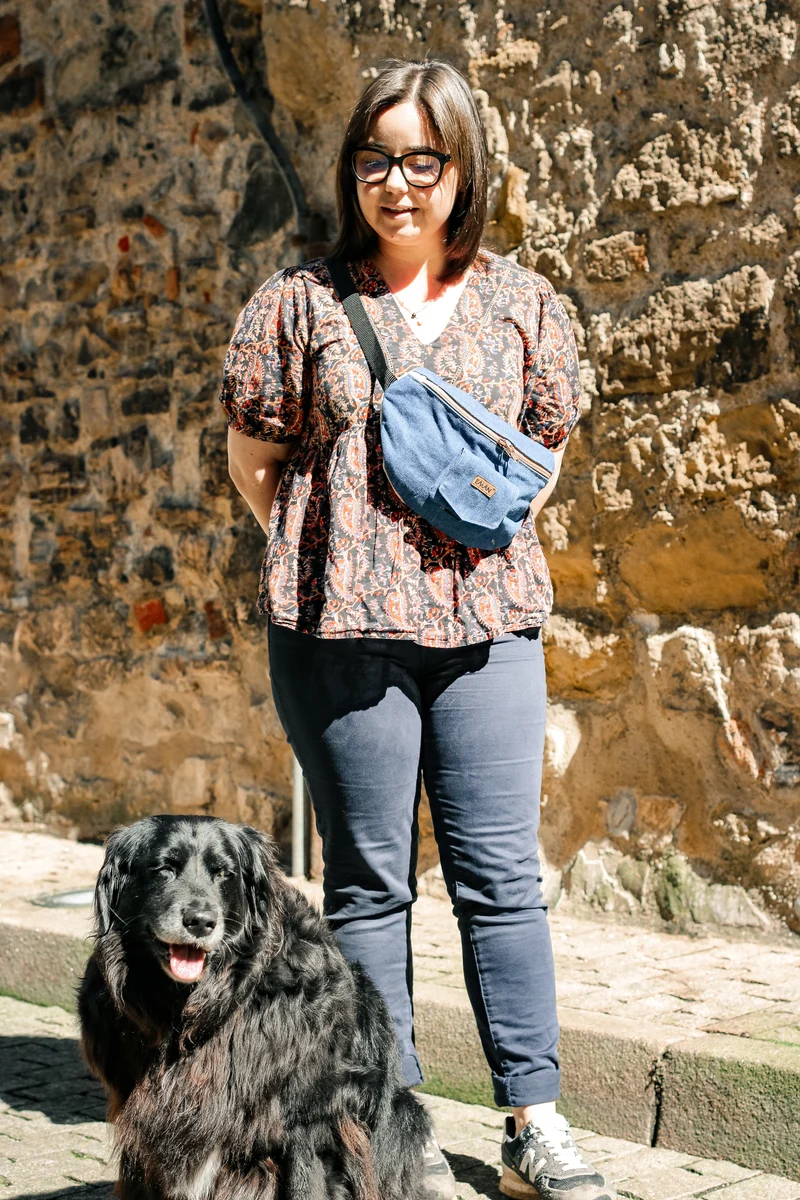 Ensemble Banane Blue Jean - pochette friandise chien Blue Jean
