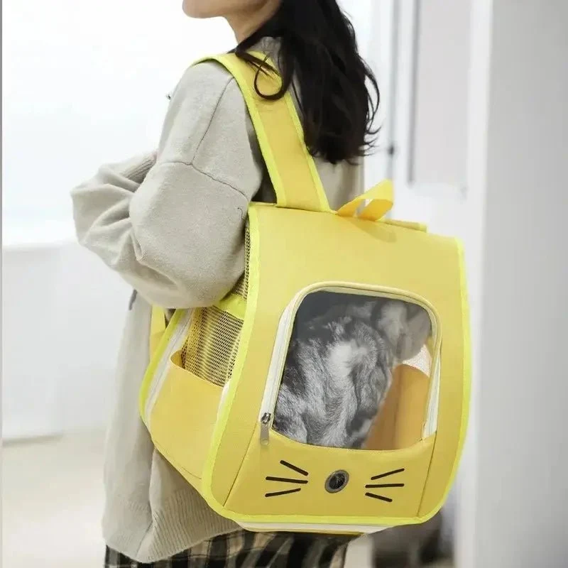 Sac à dos chat transparent - Vue & confort | Purravia