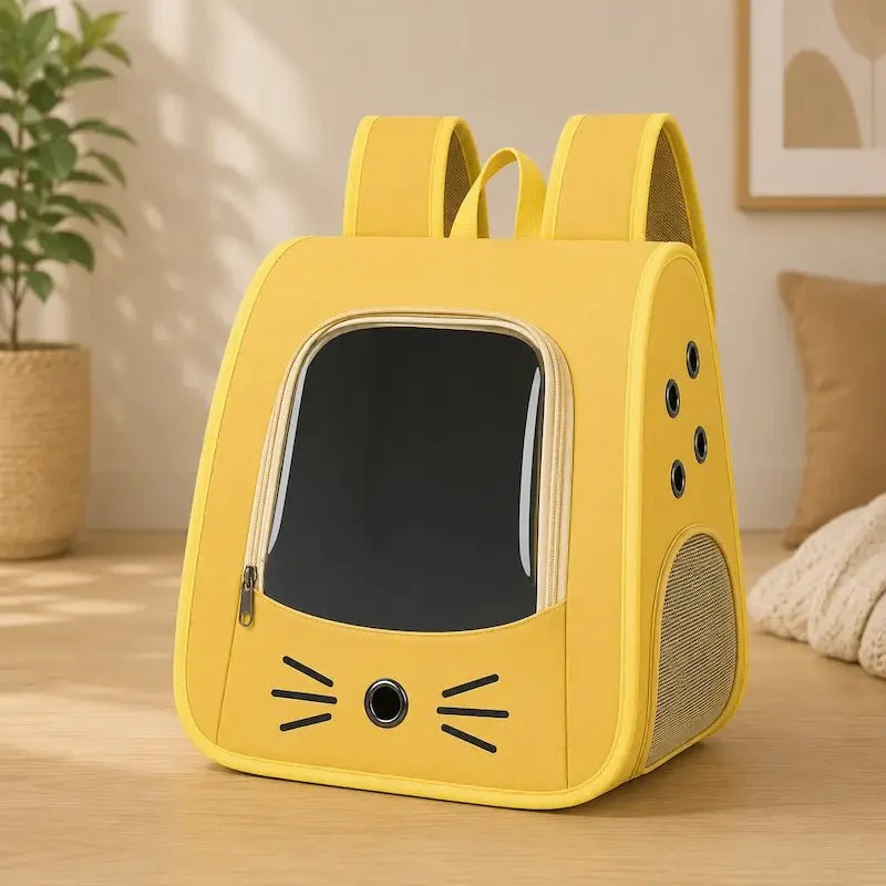 Sac à dos chat transparent - Vue & confort | Purravia