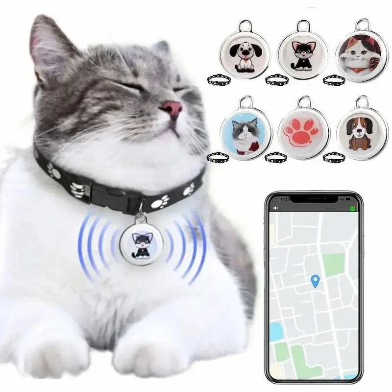Mini badge Bluetooth chat - Léger & discret | PawTrack