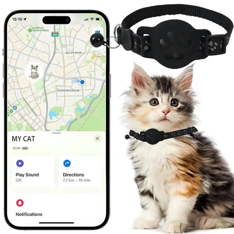 Collier GPS Chat - KittyTrack