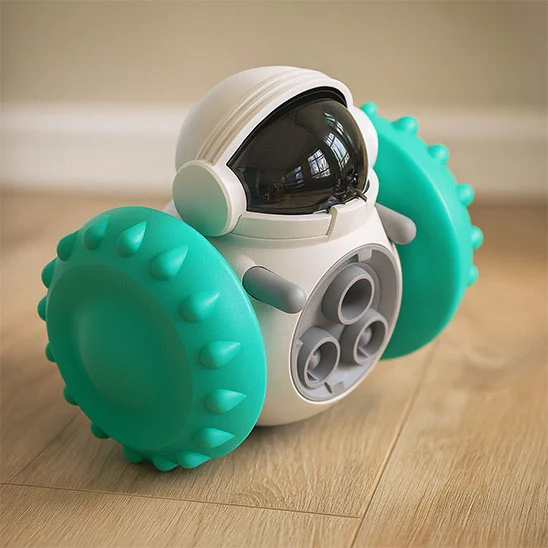 Jouet distributeur de croquettes chat - FeedCar