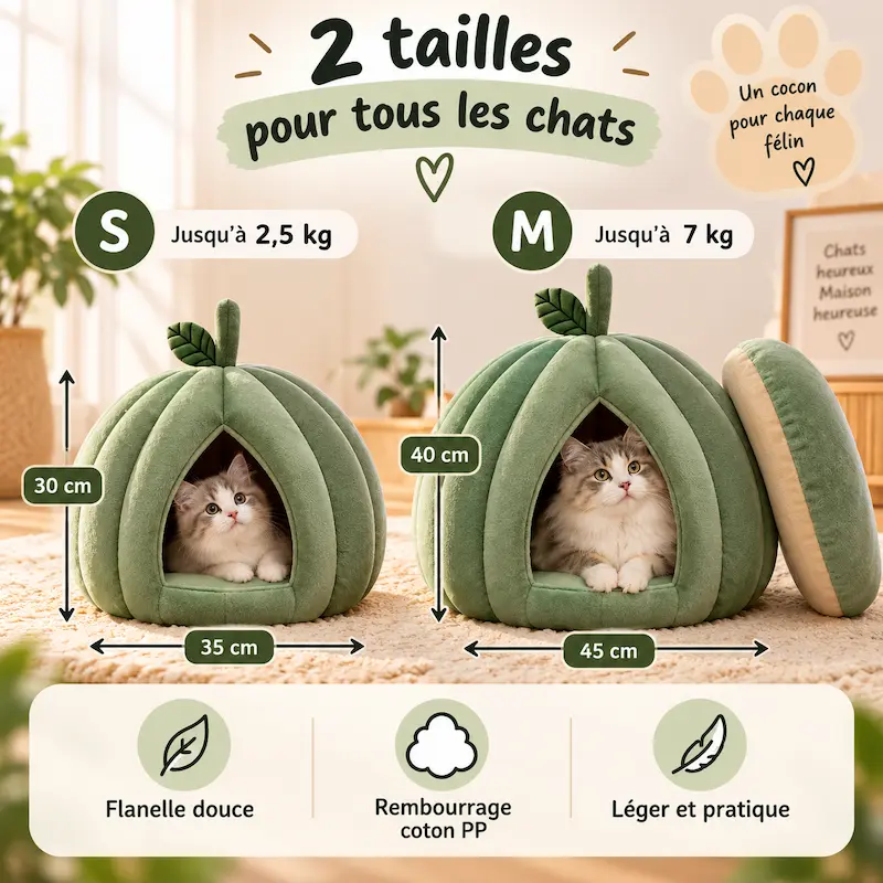 Panier chat citrouille - Confort cocooning | Catélia