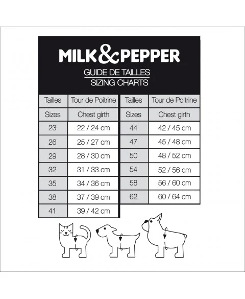 Harnais crop chiens - KOFI - Milk and Pepper