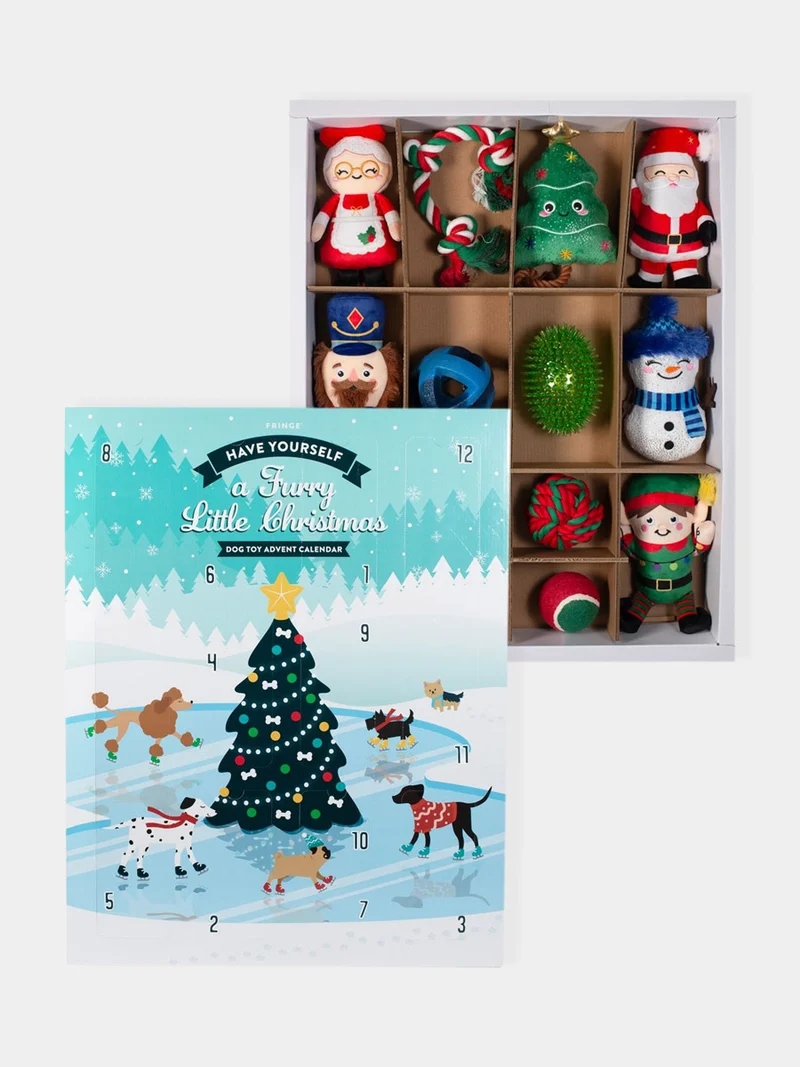 Calendrier de l'avent XXL pour chien - 12 jouets - Fringe PetShop