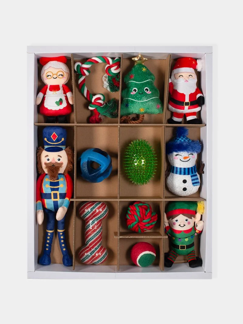Calendrier de l'avent XXL pour chien - 12 jouets - Fringe PetShop