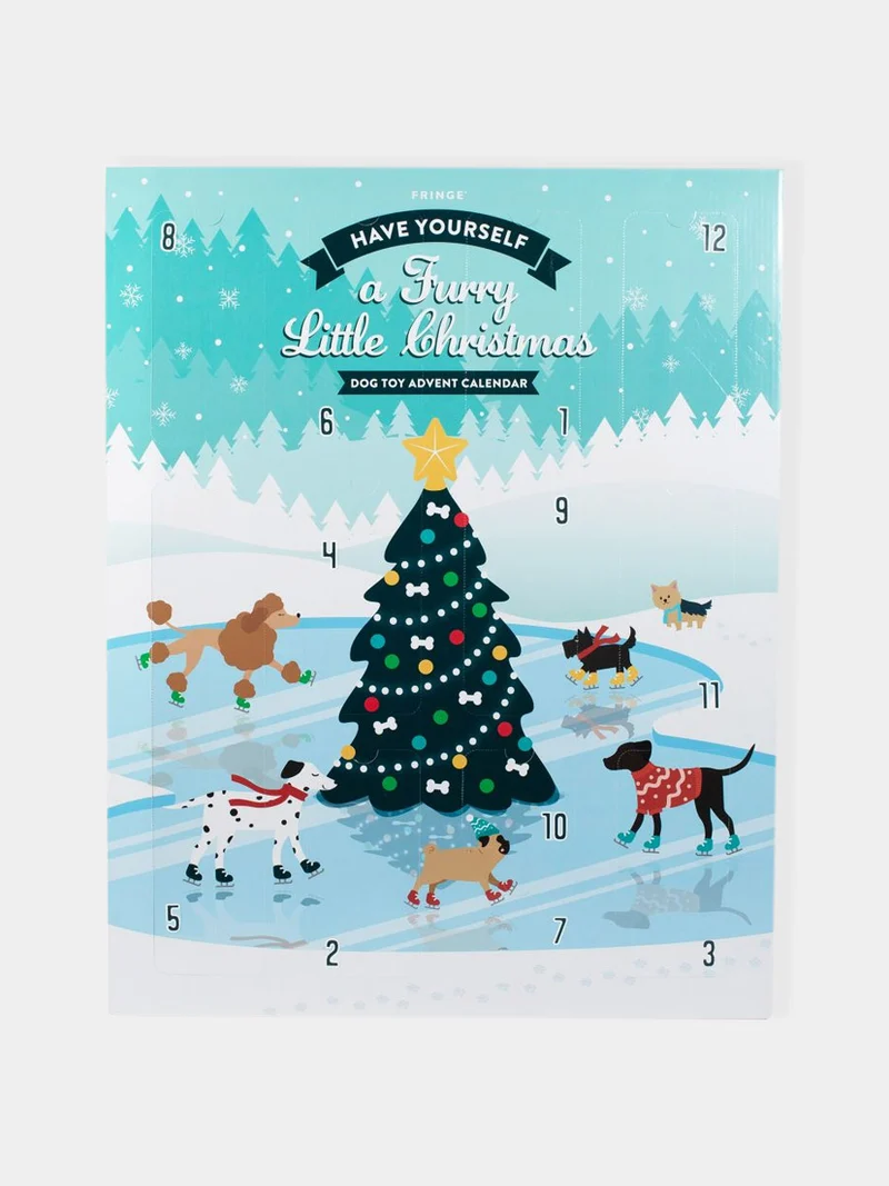Calendrier de l'avent XXL pour chien - 12 jouets - Fringe PetShop