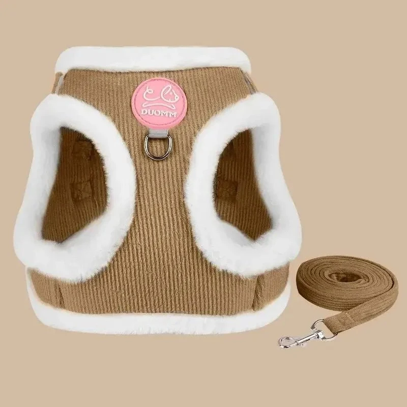 Harnais chat fourrure - Confort chaud | PurrFur