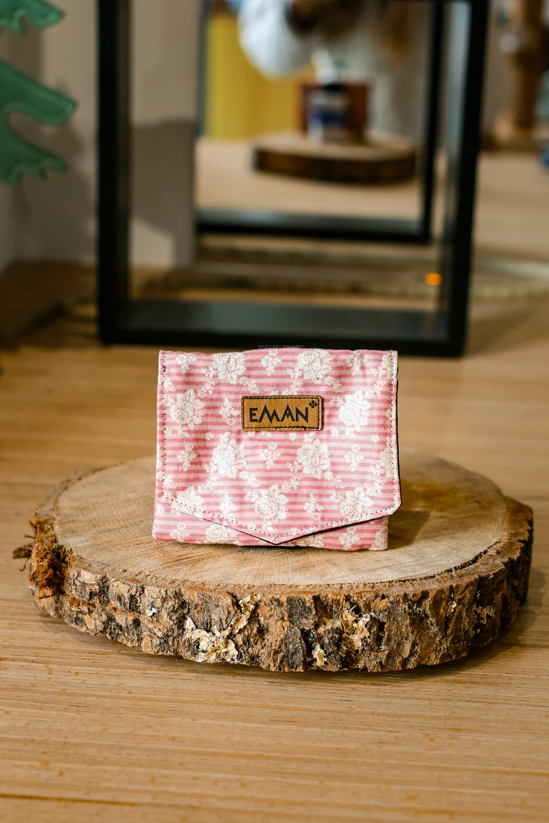 Pochette à friandises chiens old pink - Bracelet balade