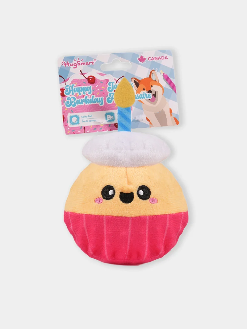 Balle peluche pour chien - Birthday cupcake 🧁 - HugSmart