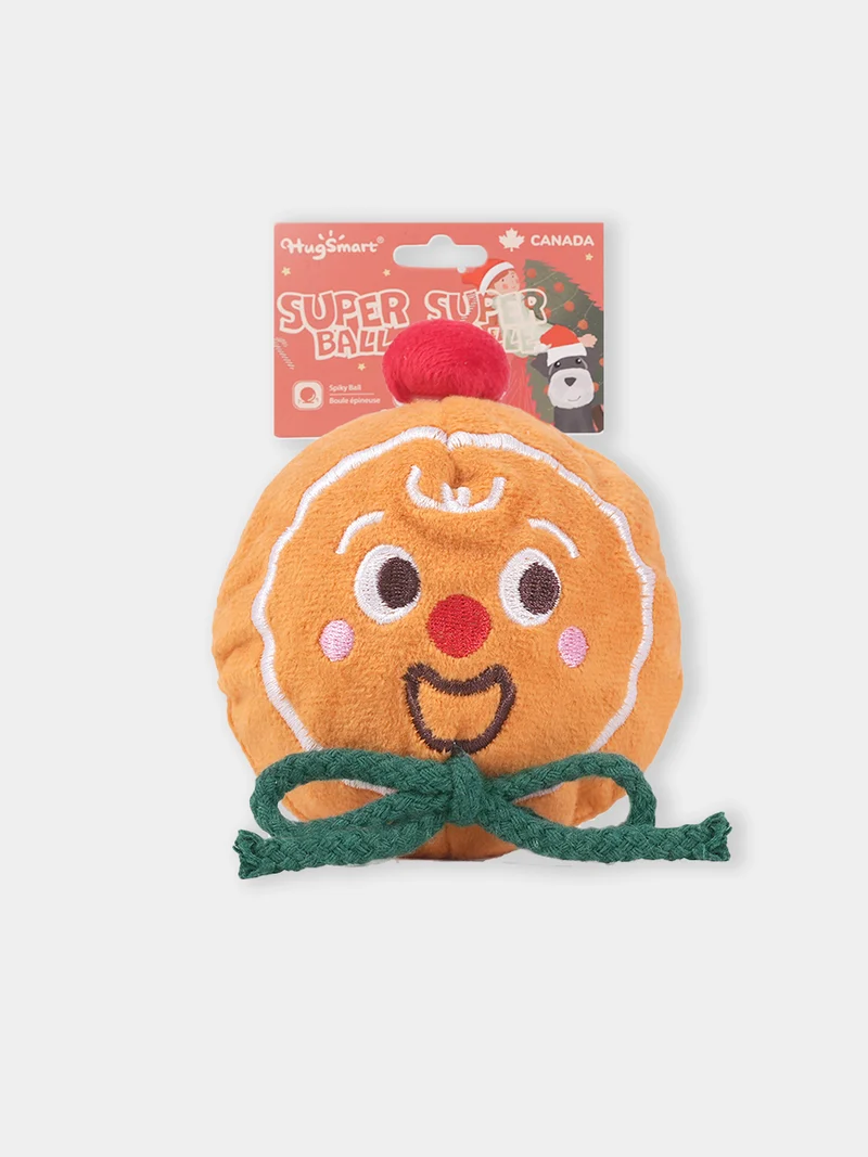 Balle en peluche pour chien - Pain d'épices ⭐ - HugSmart