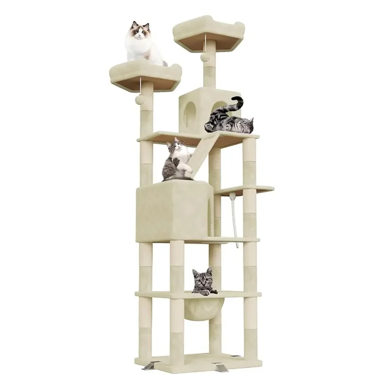 Arbre a Chat XXL Multi-Niveaux 208cm - CatTower