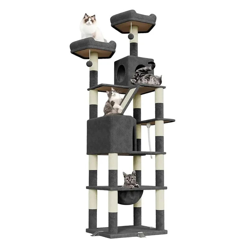 Arbre a Chat XXL Multi-Niveaux 208cm - CatTower