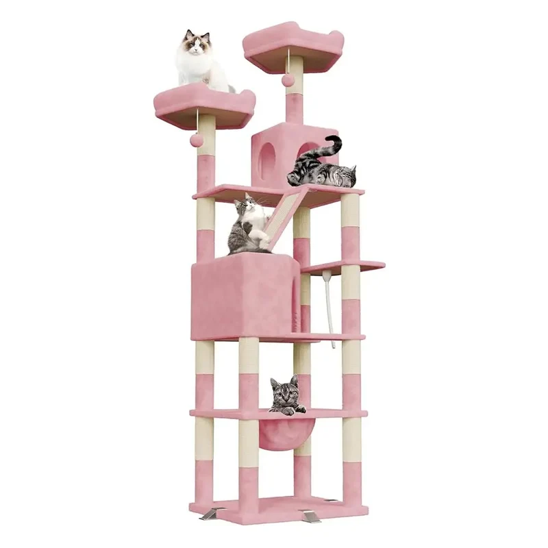 Arbre a Chat XXL Multi-Niveaux 208cm - CatTower