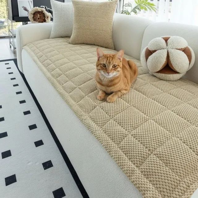 Protection canapé chat polaire Matelassée Antidérapant - FurSafe