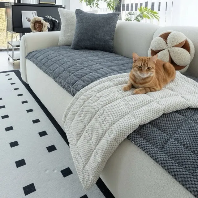 Protection canapé chat polaire Matelassée Antidérapant - FurSafe