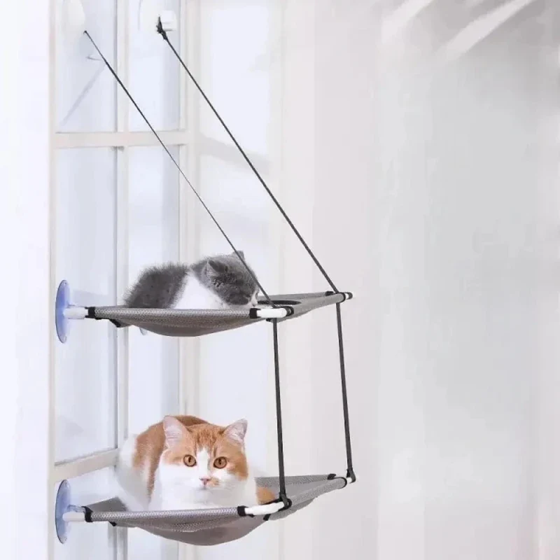 Hamac double pour chat - 2-en-1 confortable | DuoHamac