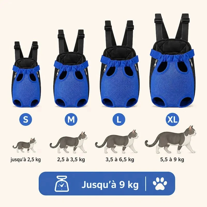 Sac à dos promenade chat - confort total | PawVia