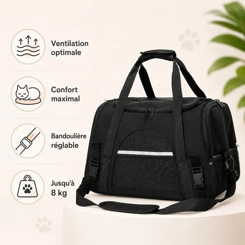Sac de voyage pour chat - Déplacements sereins | TravelCat