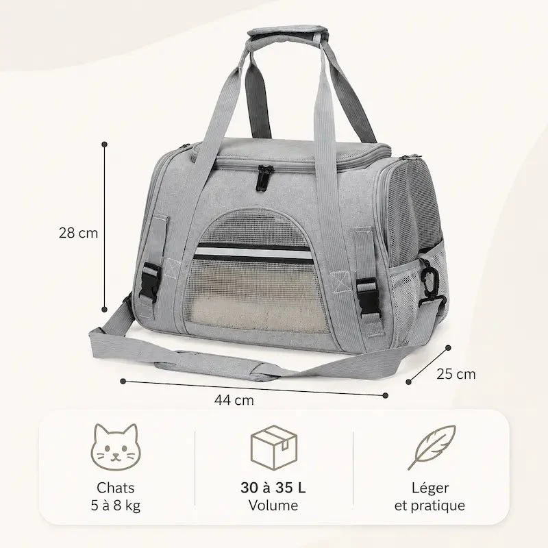 Sac de voyage pour chat - Déplacements sereins | TravelCat