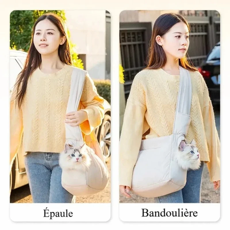 Sac transport chat bandoulière - Confort et mobilité | EasyCarry