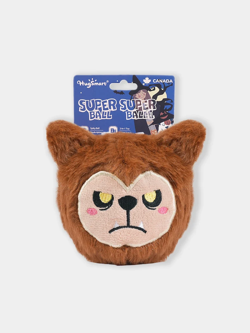 Balle en peluche pour chien - Loup-Garou 🐺 - HugSmart