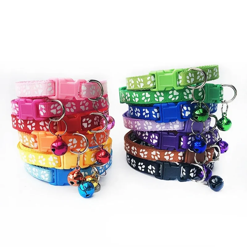 Collier en nylon avec imprimé patte