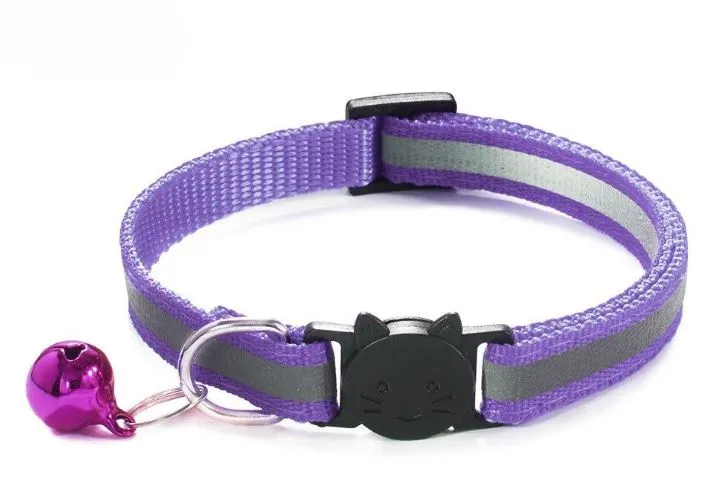 Joli collier pour chat avec bande réfléchissante