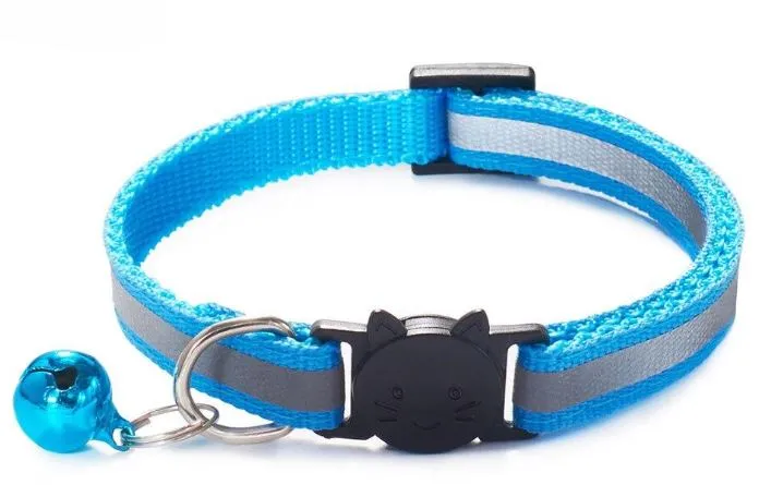 Joli collier pour chat avec bande réfléchissante