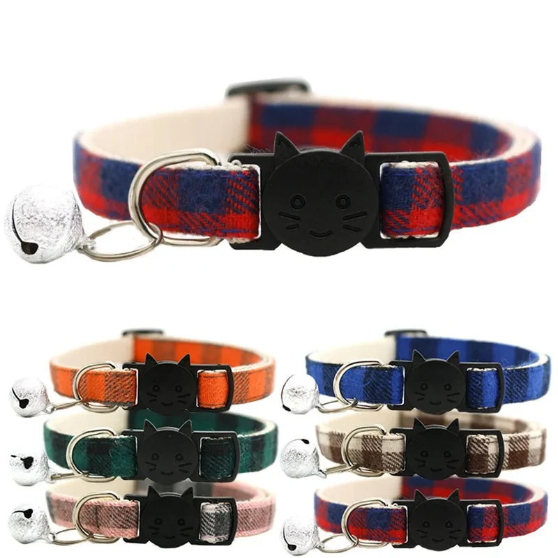 Collier ajustable pour chat avec clochette