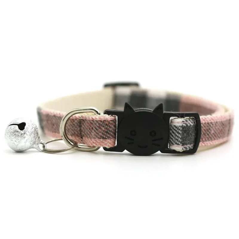 Collier ajustable pour chat avec clochette