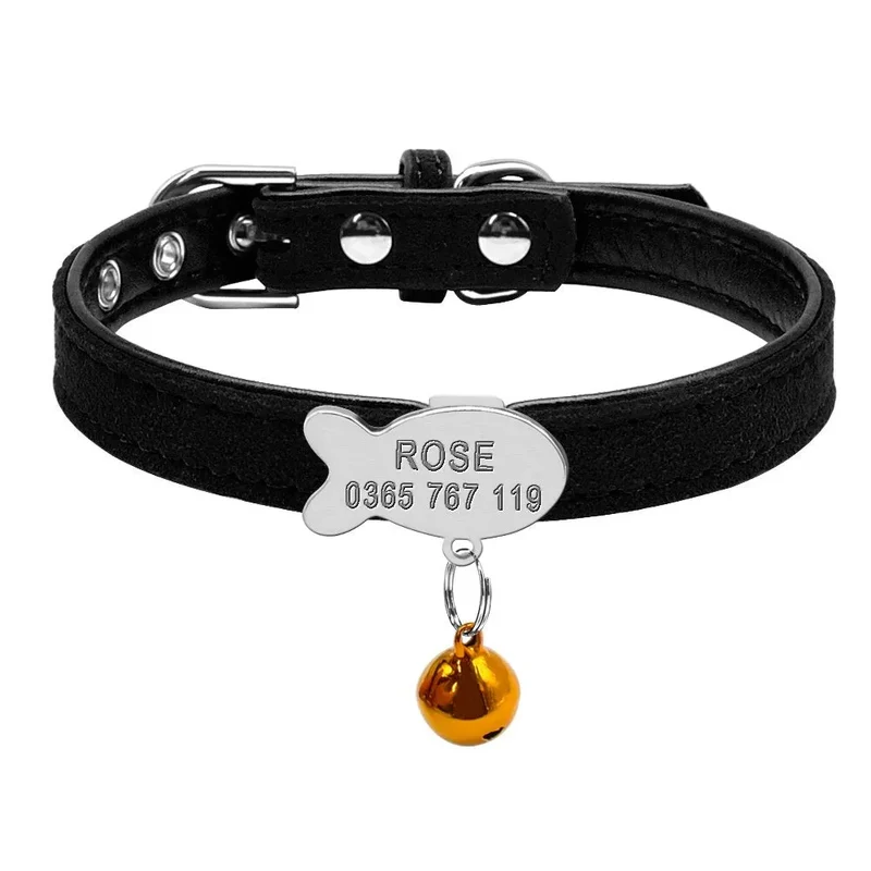 Collier en cuir et velours à personnaliser