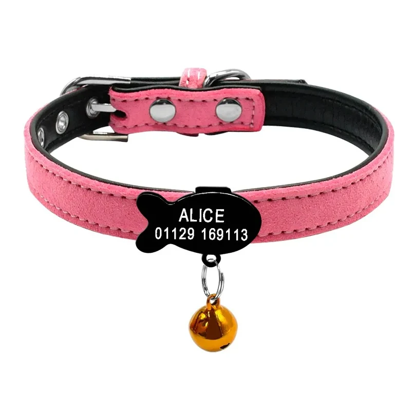 Collier en cuir et velours à personnaliser