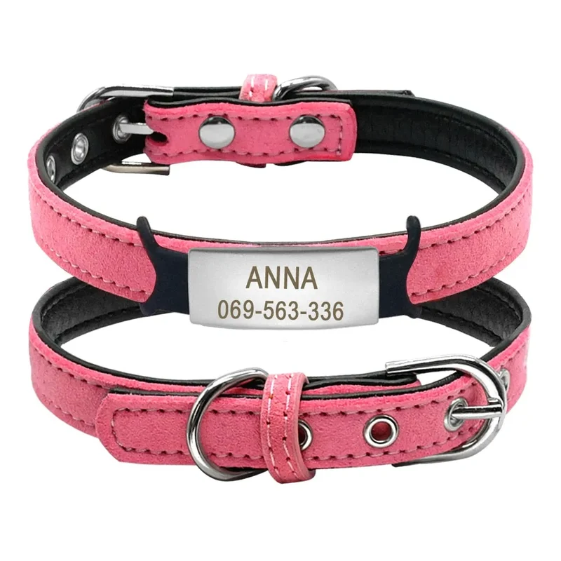 Collier en cuir et velours à personnaliser