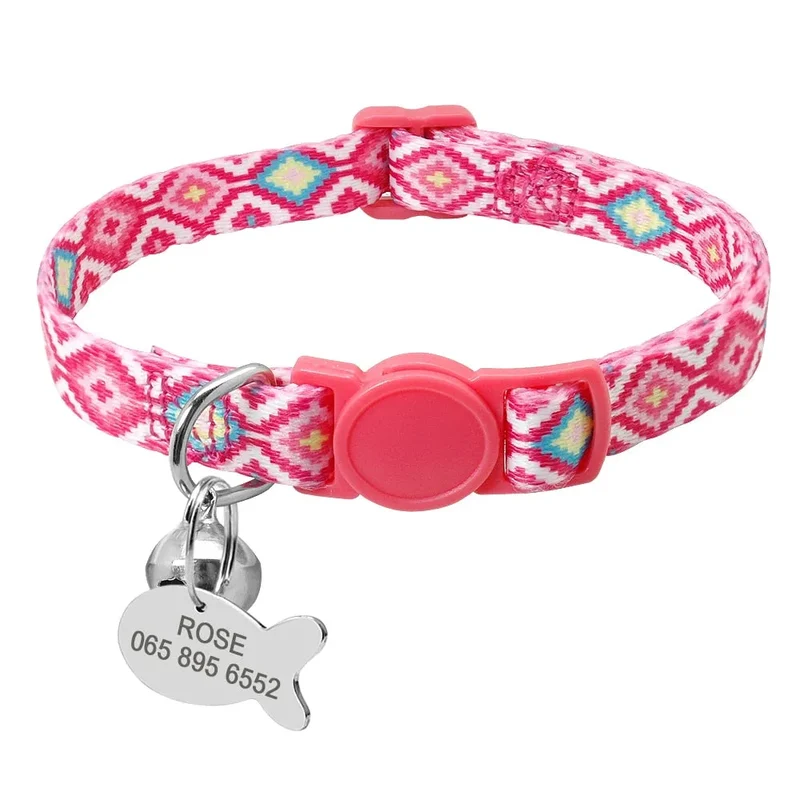 Collier anti-étranglement avec médaille poisson