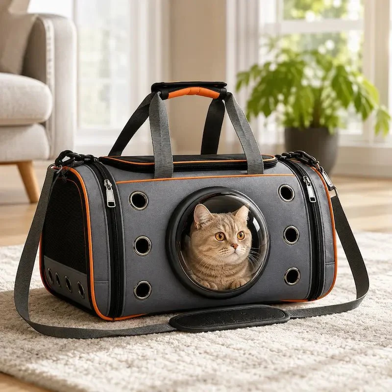 Sac de transport bulle pour chat - Vue panoramique | BubbleCat