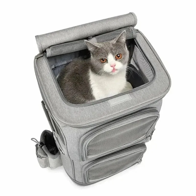 Sac de transport à roulettes pour 2 chats - Zéro effort | DuoRoll