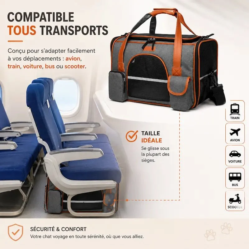 Sac de transport pour chat 10 kg - Maintien optimal | HeavyPaws