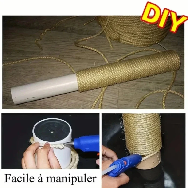 Corde en sisal 10m - Réparez facilement vos griffoirs