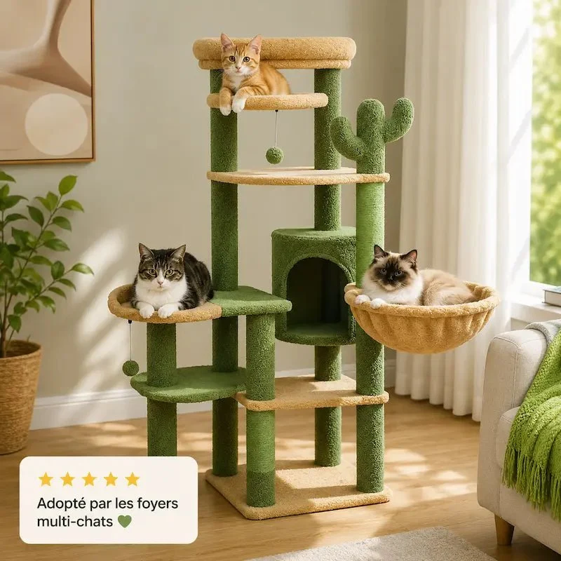 Arbre à chat grande plateforme - Ultra confort | Chataya