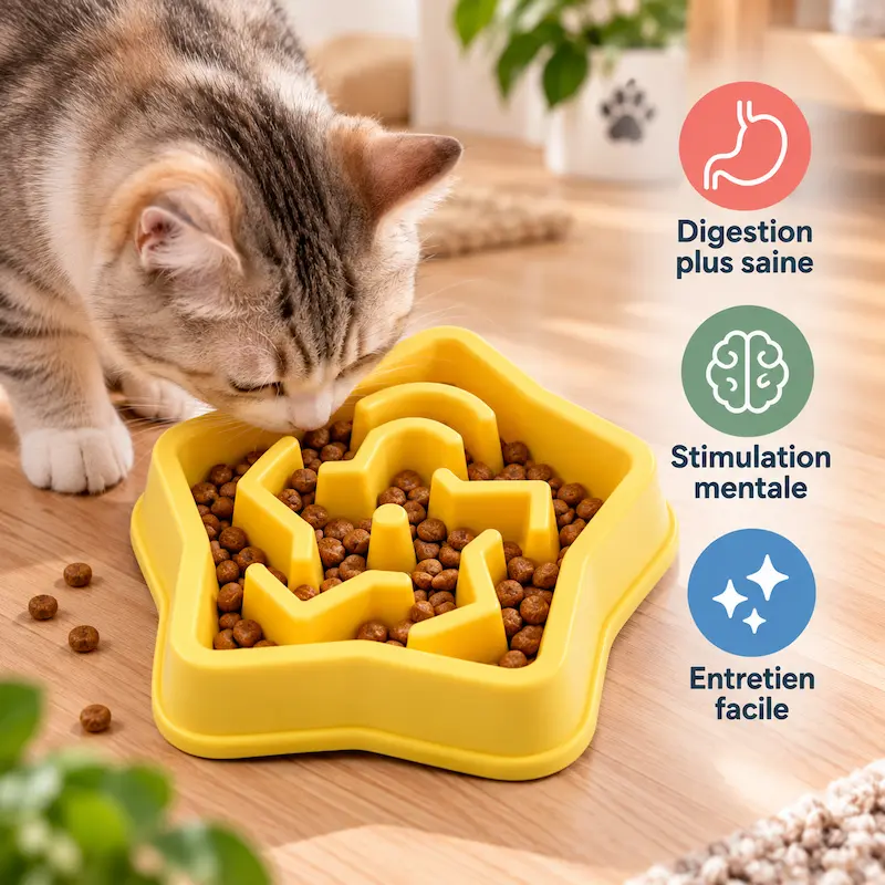 Gamelle ludique chat - Jeu & repas | PlayBowl