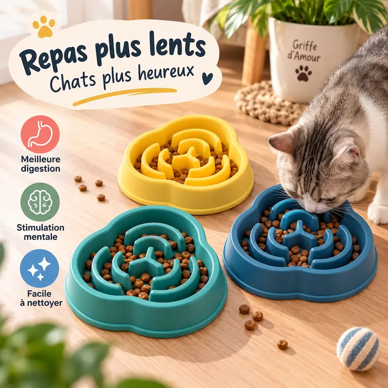 Gamelle ludique chat - Jeu & repas | PlayBowl