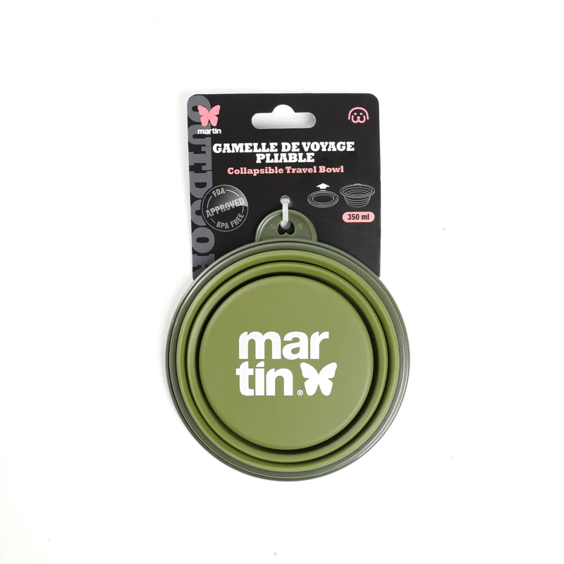 Gamelle pliable en silicone - voyage - Martin sellier