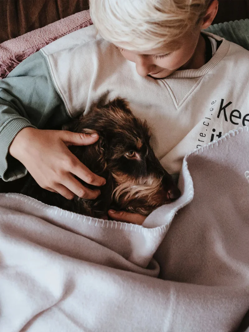 Plaid couverture XL pour chien - Crème - Hunter