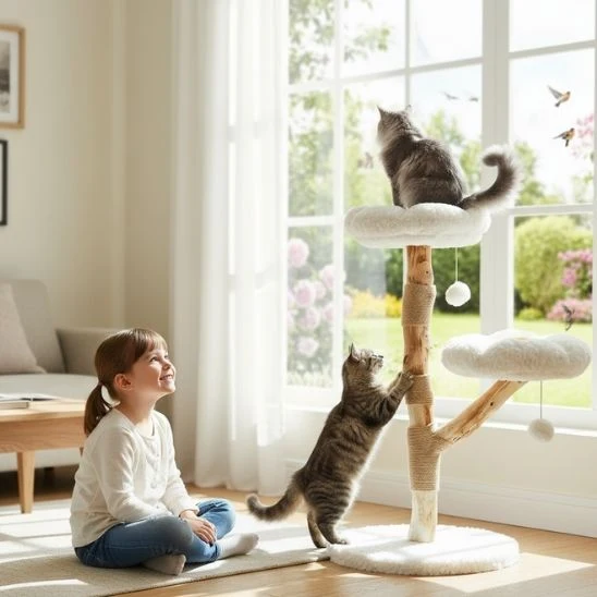 ARBRE A CHAT FLEURS | La Grimpette Florale
