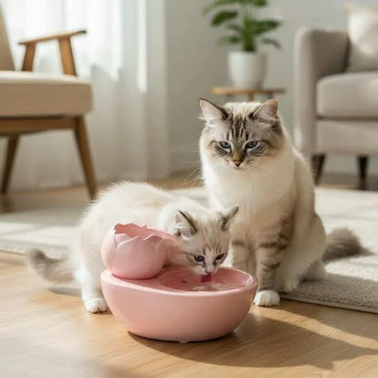 Fontaine à eau chat céramique | Zen Félin