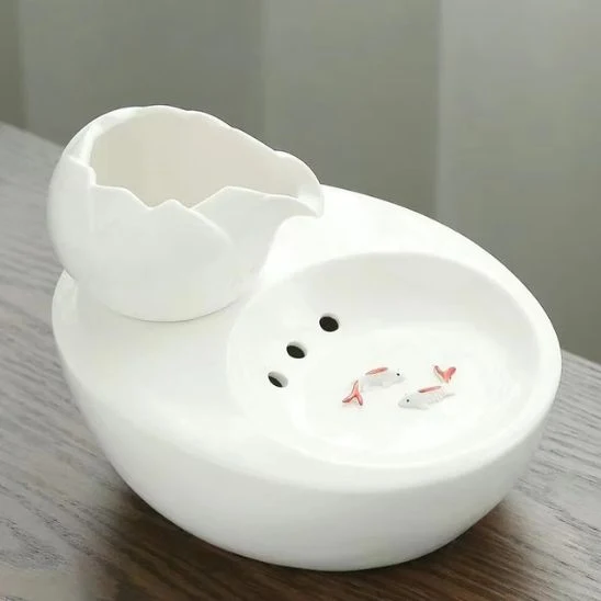 Fontaine à eau chat céramique | Zen Félin