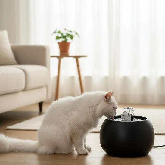 FONTAINE A EAU CERAMIQUE CHAT | L'Oasis du Chat