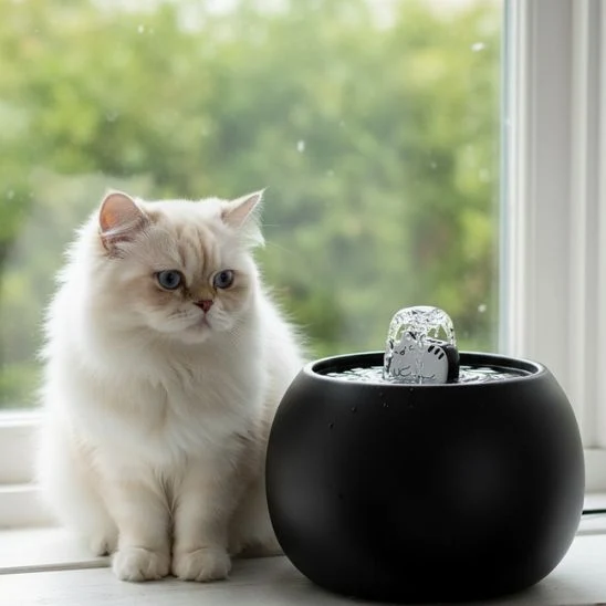FONTAINE A EAU CERAMIQUE CHAT | L'Oasis du Chat