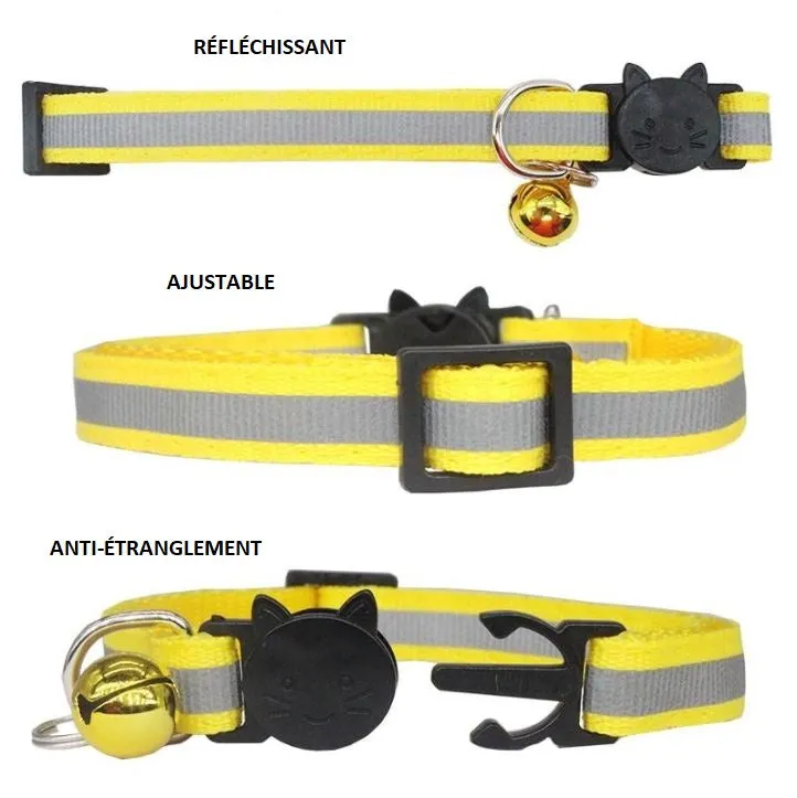 Collier personnalisé avec bande réfléchissante